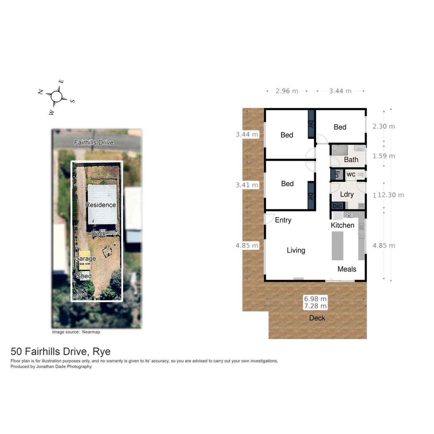 Floorplan of Homely house listing, 50 Fairhills Drive, Rye VIC 3941