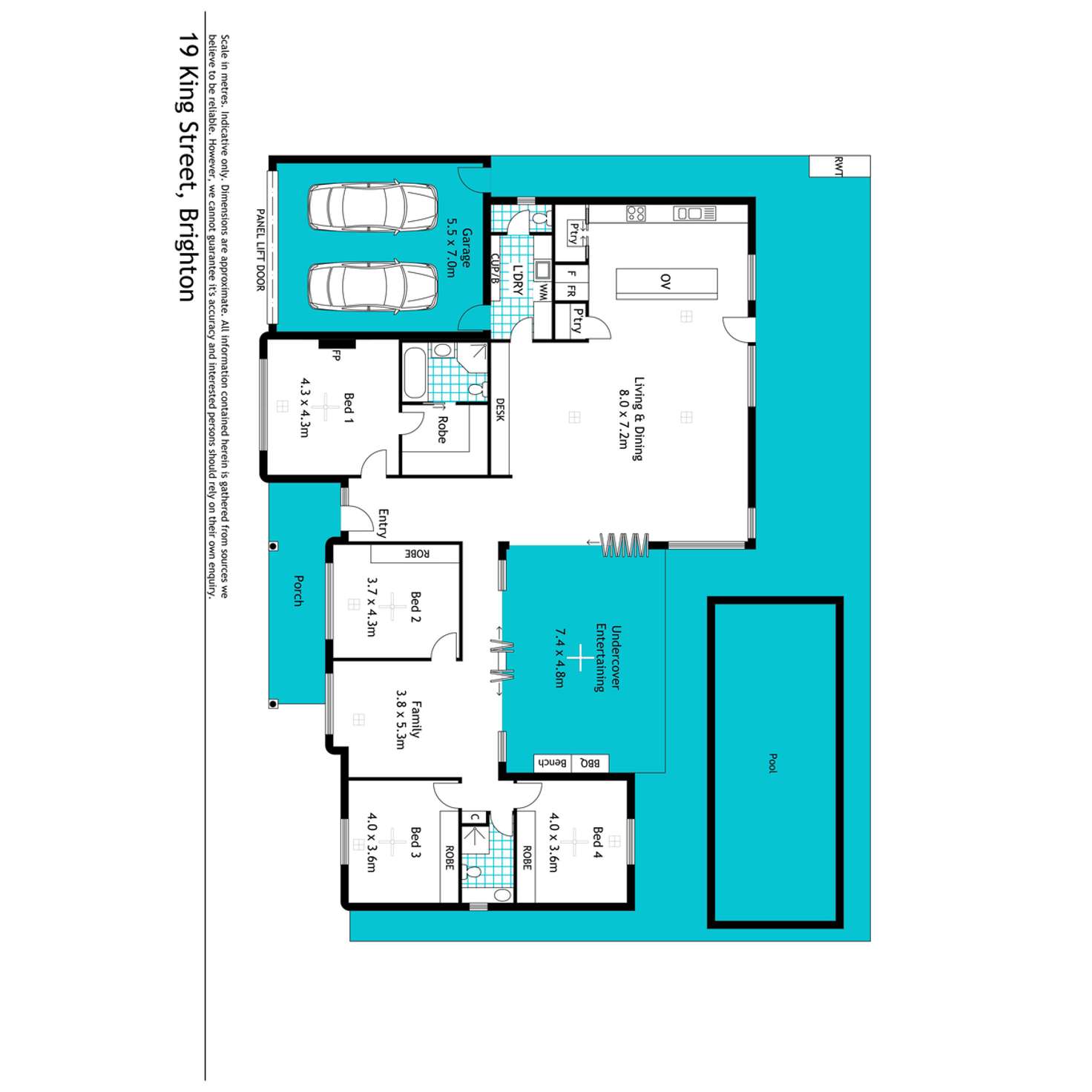 Floorplan of Homely house listing, 19 King Street, Brighton SA 5048