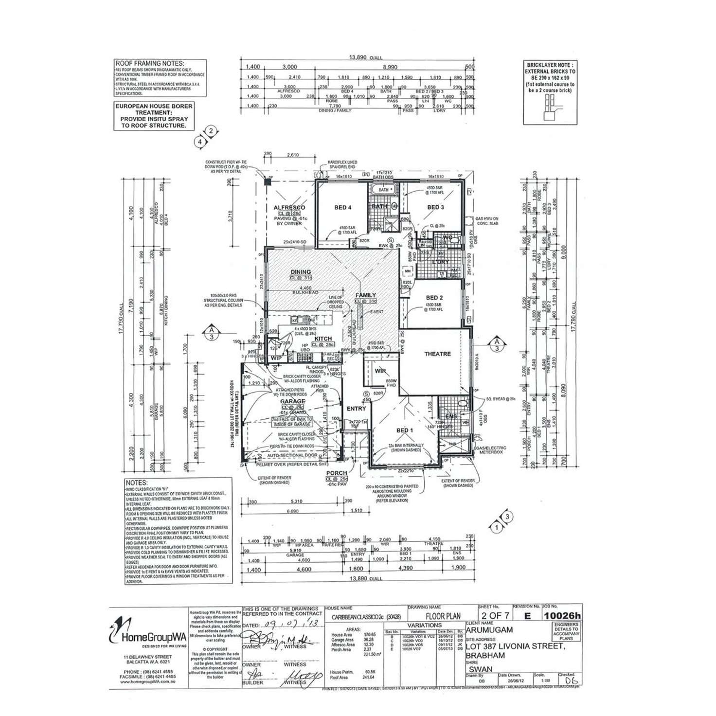 Floorplan of Homely house listing, 10 Livonia Street, Brabham WA 6055