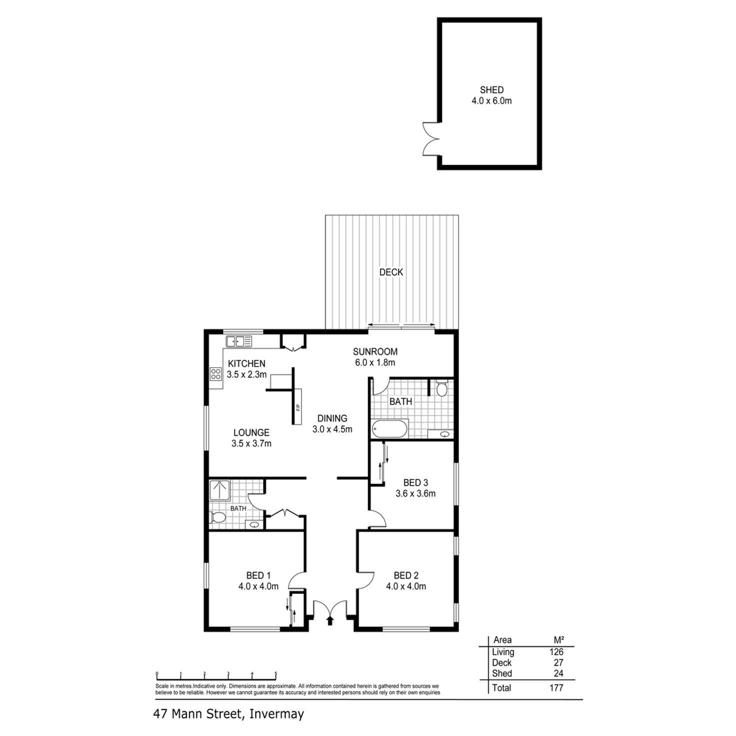 Floorplan of Homely house listing, 47 Mann Street, Invermay TAS 7248