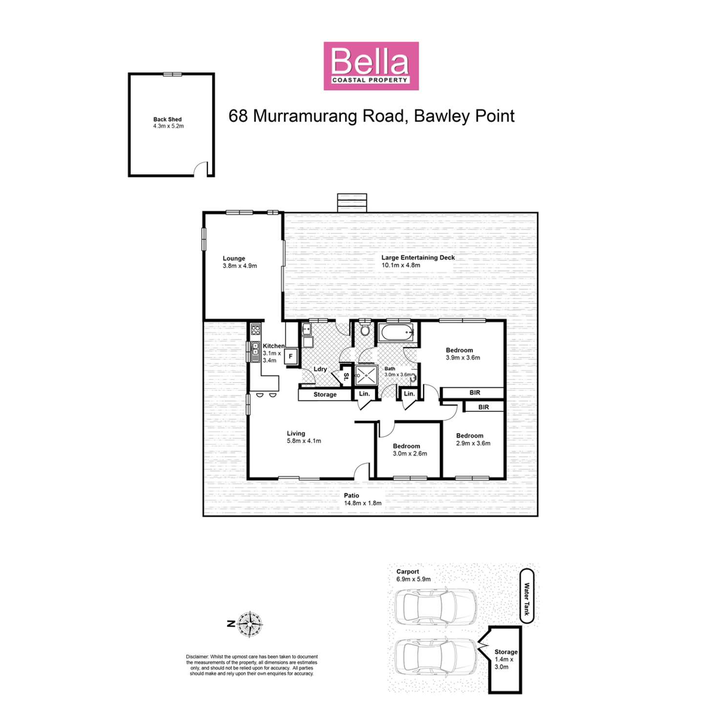 Floorplan of Homely house listing, 68 Murramarang Road, Bawley Point NSW 2539