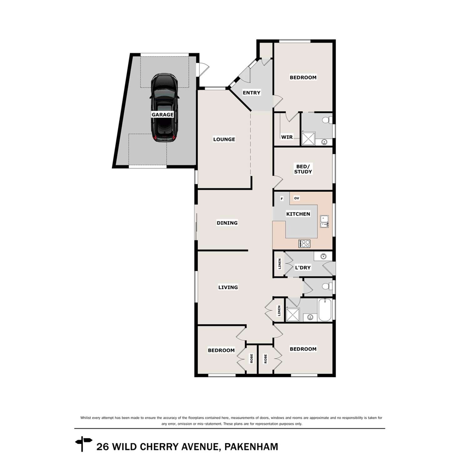 Floorplan of Homely house listing, 26 Wild Cherry Avenue, Pakenham VIC 3810
