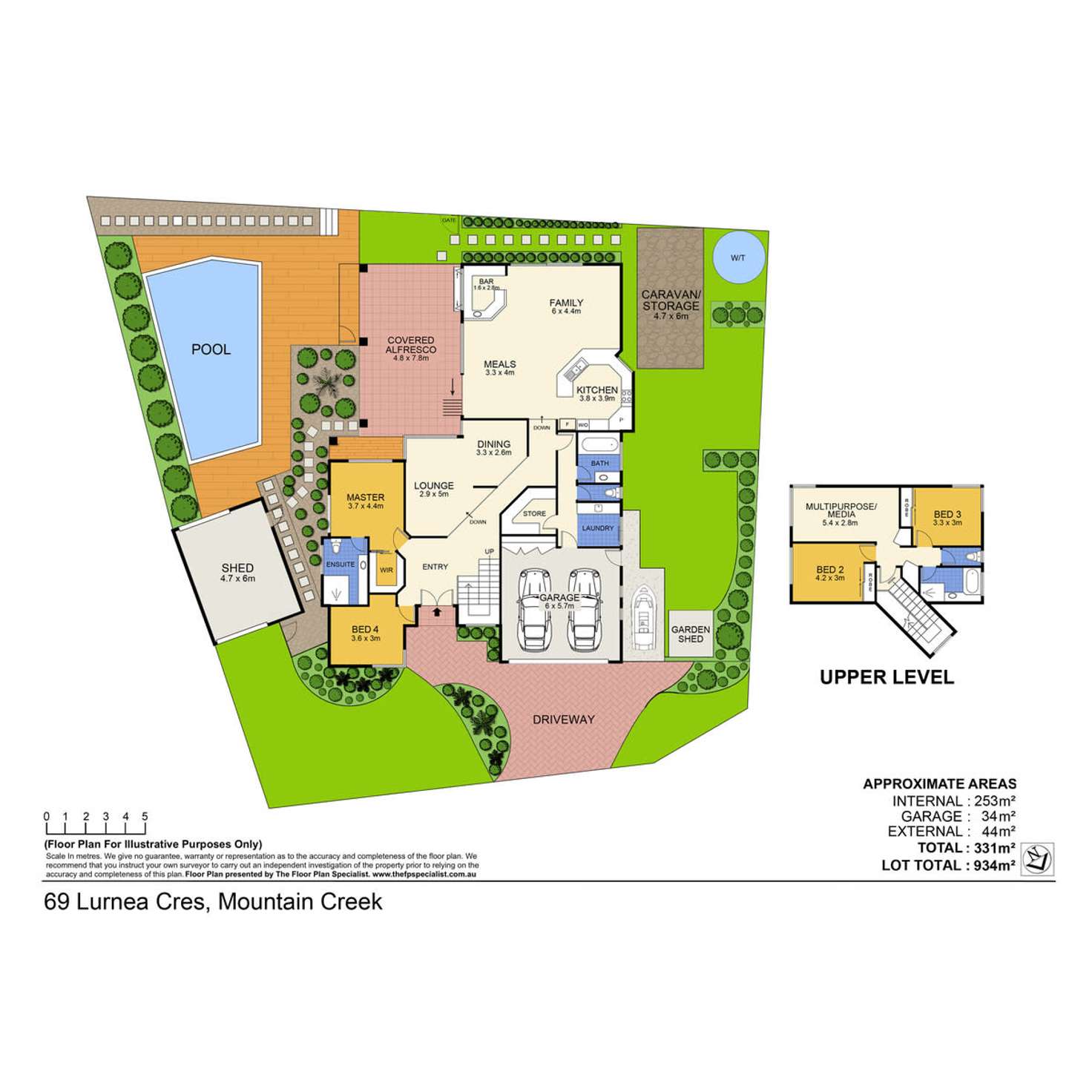 Floorplan of Homely house listing, 69 Lurnea Crescent, Mountain Creek QLD 4557