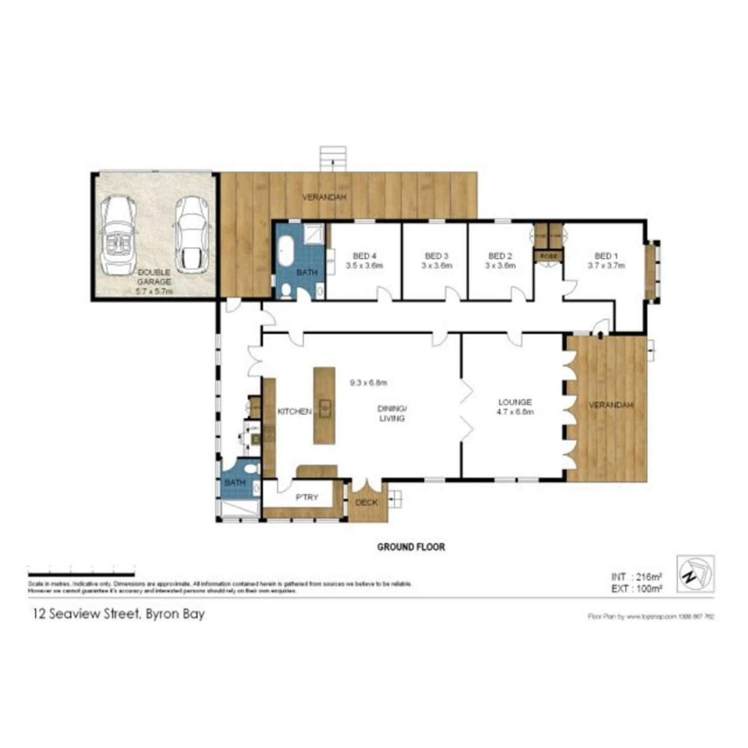 Floorplan of Homely house listing, 12 Seaview Street, Byron Bay NSW 2481