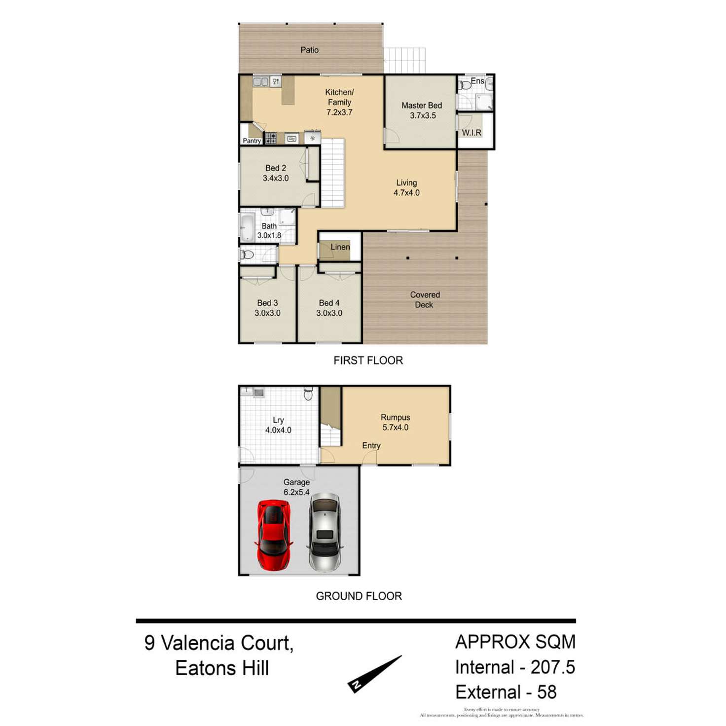 Floorplan of Homely house listing, 9 Valencia Crt, Eatons Hill QLD 4037