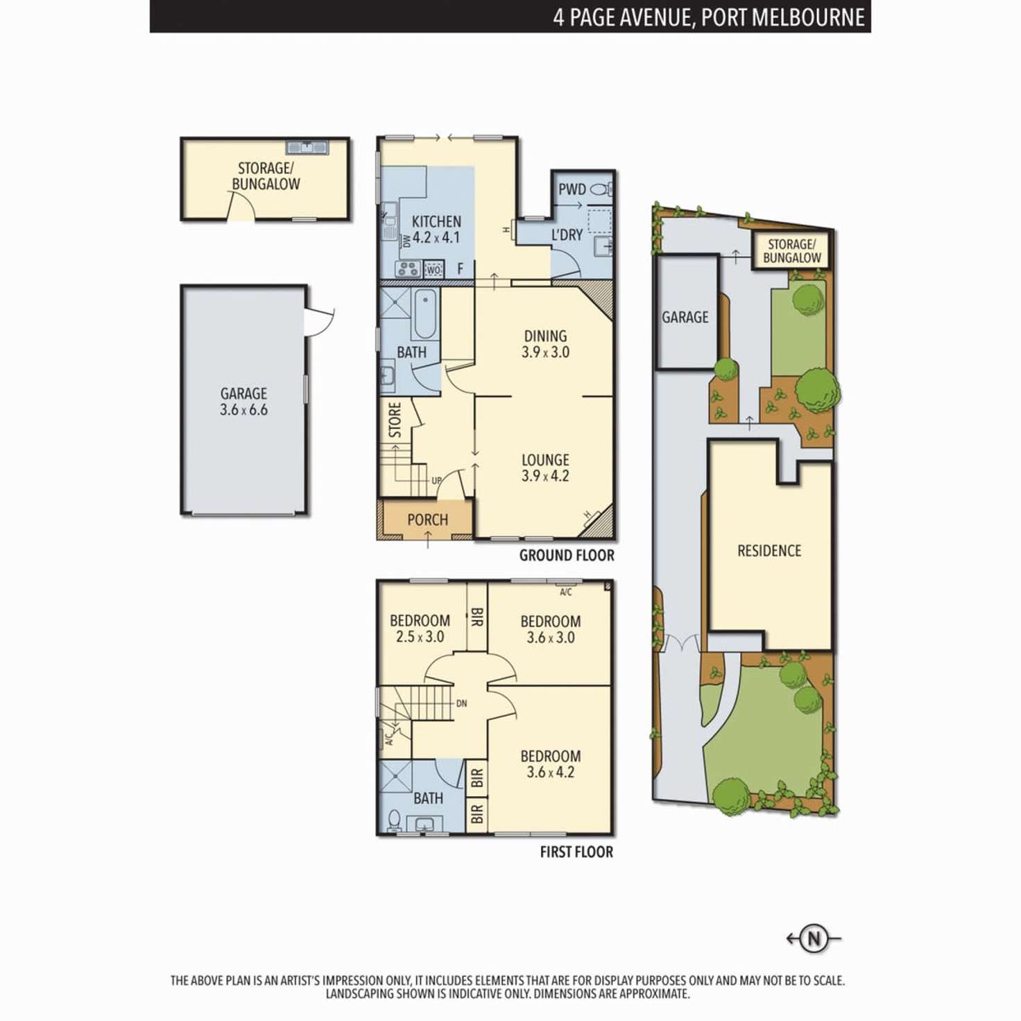 Floorplan of Homely house listing, 4 Page Avenue, Port Melbourne VIC 3207
