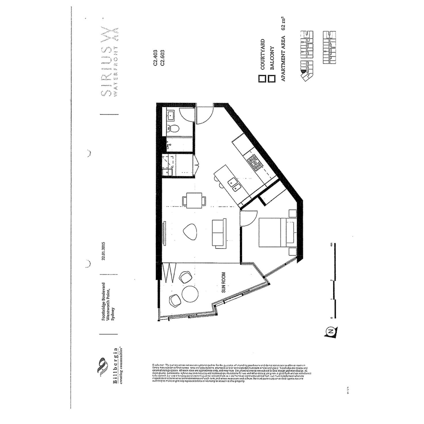 Floorplan of Homely apartment listing, C2.603/6 Footbridge Boulevard, Wentworth Point NSW 2127