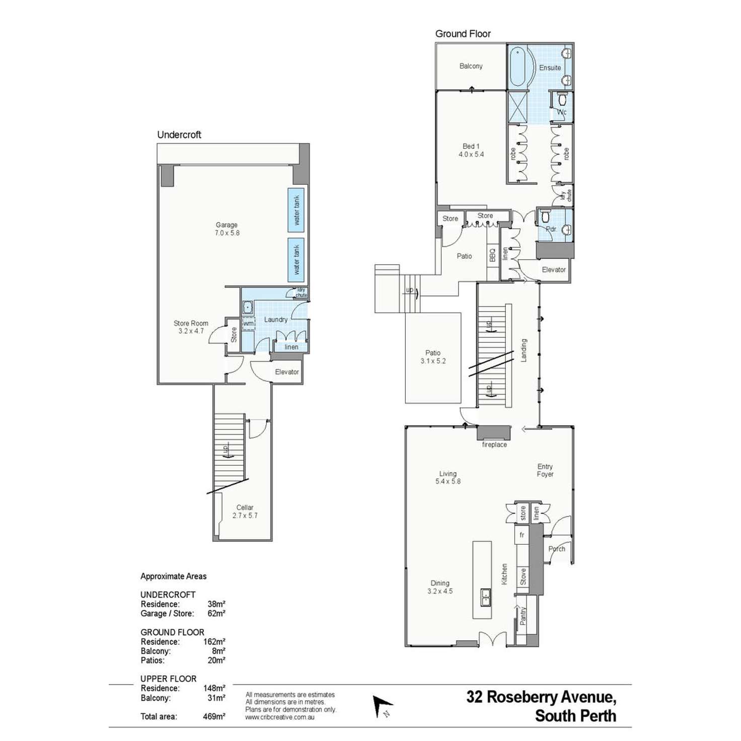 Floorplan of Homely house listing, 32 Roseberry Avenue, South Perth WA 6151