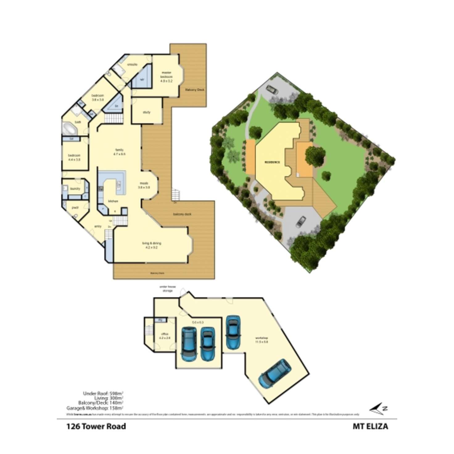 Floorplan of Homely house listing, 126 Tower Road, Mount Eliza VIC 3930