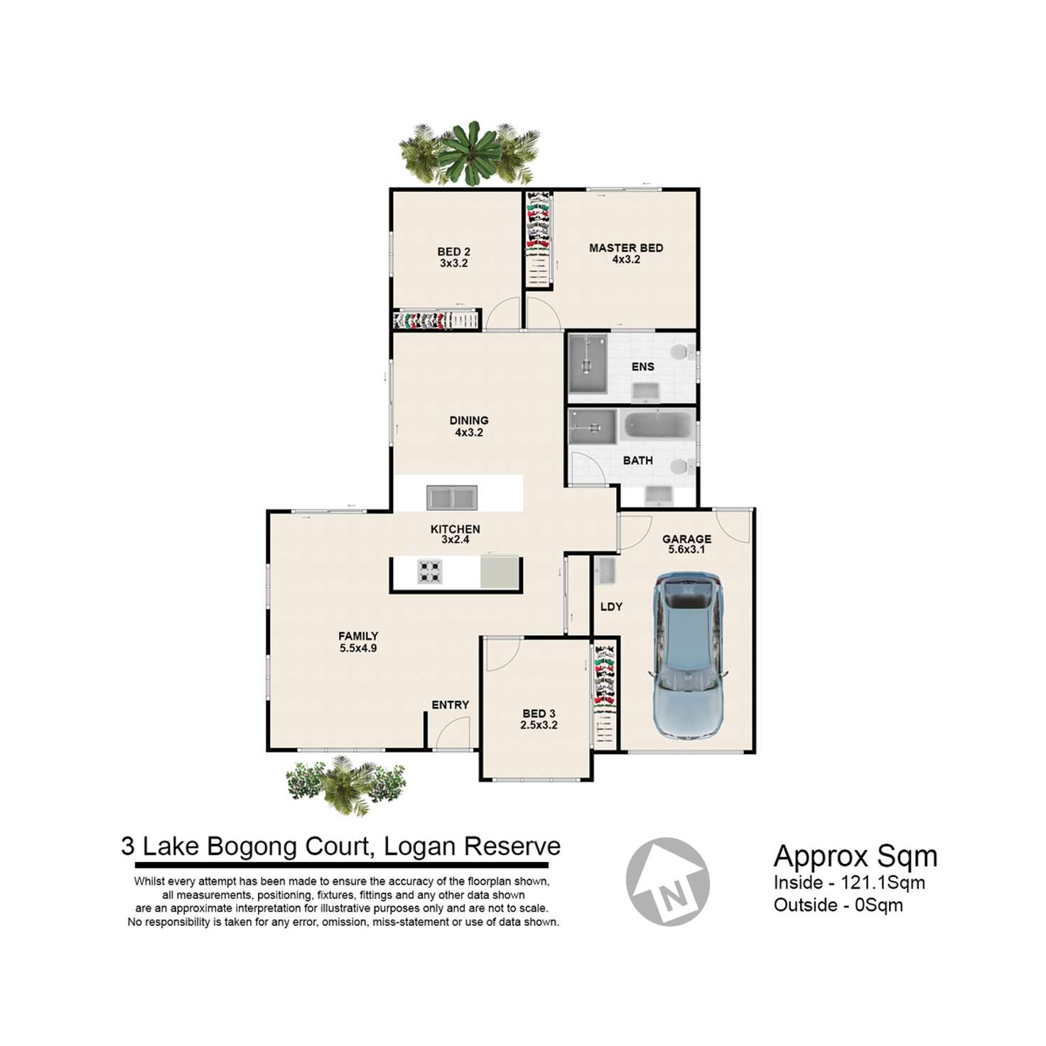 Floorplan of Homely house listing, 3 Lake Bogong Court, Logan Reserve QLD 4133