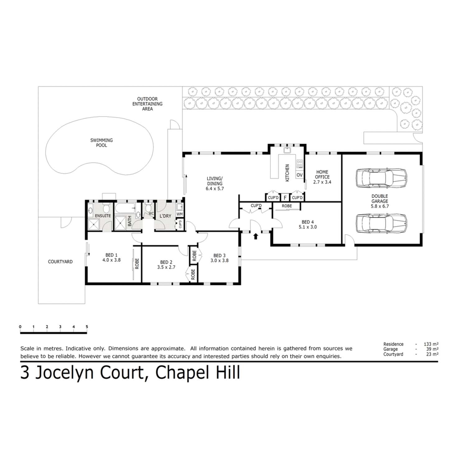 Floorplan of Homely house listing, 3 Jocelyn Court, Chapel Hill QLD 4069