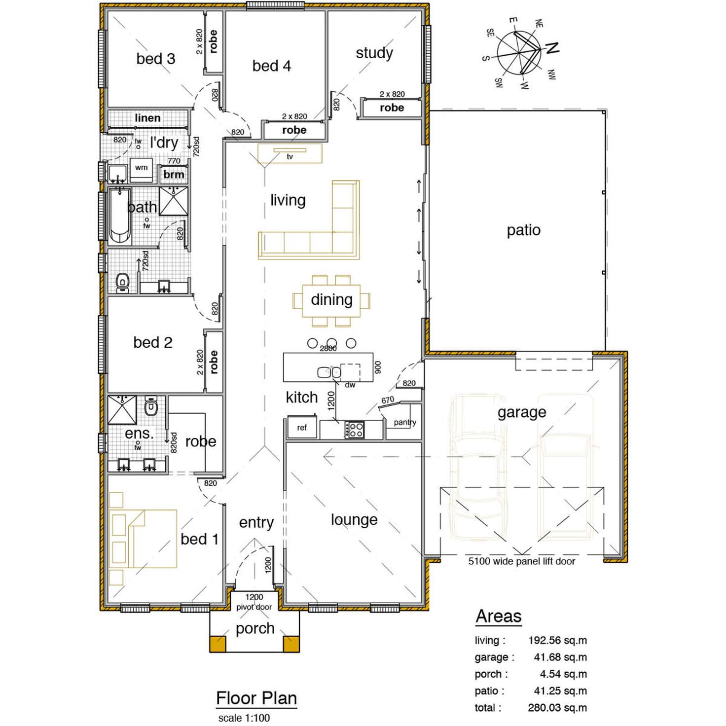 Floorplan of Homely house listing, 15 Flack Crescent, Boorooma NSW 2650