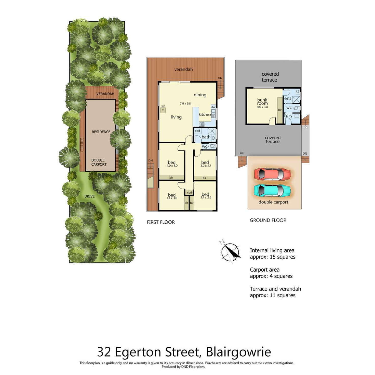 Floorplan of Homely house listing, 32 Egerton Street, Blairgowrie VIC 3942