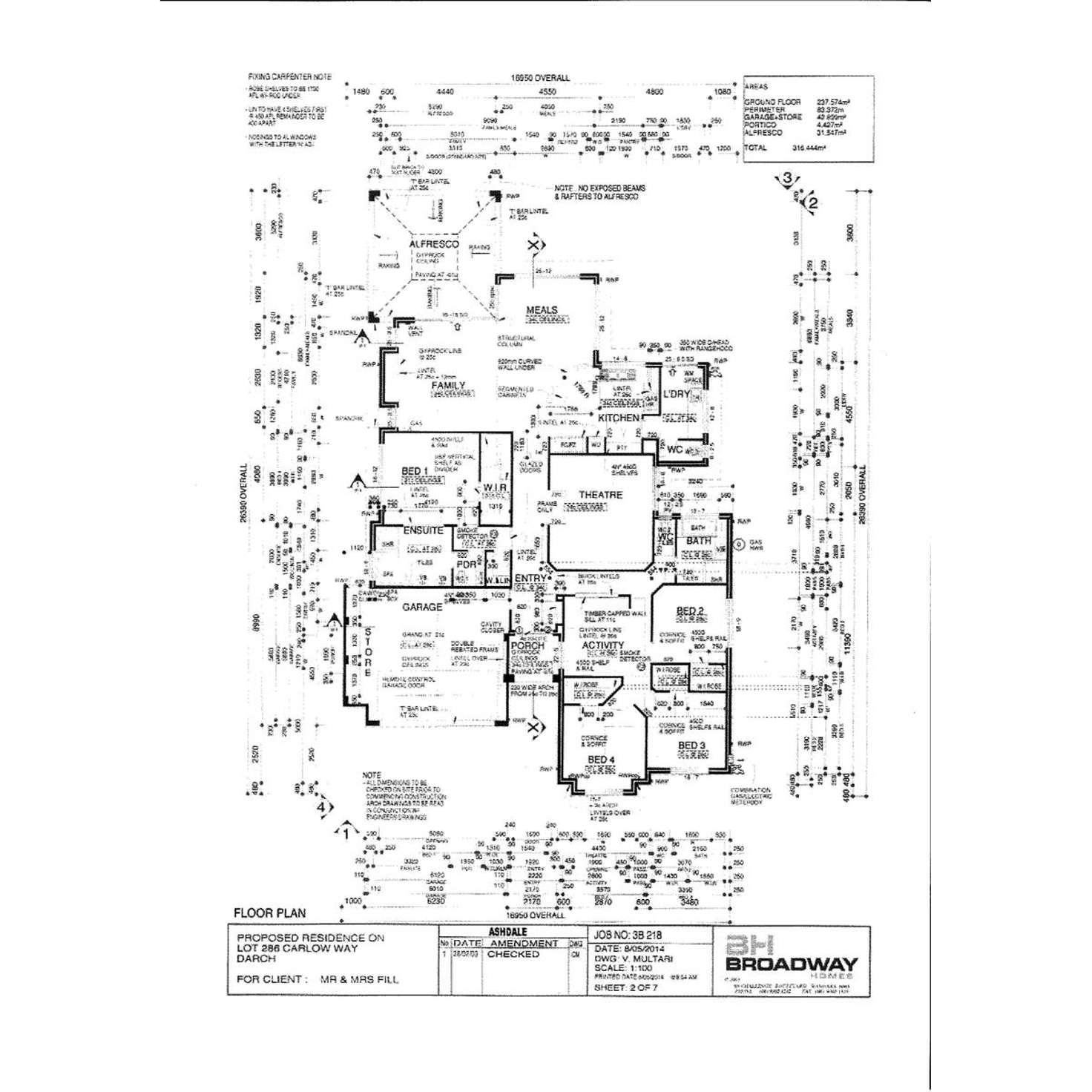 Floorplan of Homely house listing, 43 Carlow Way, Darch WA 6065