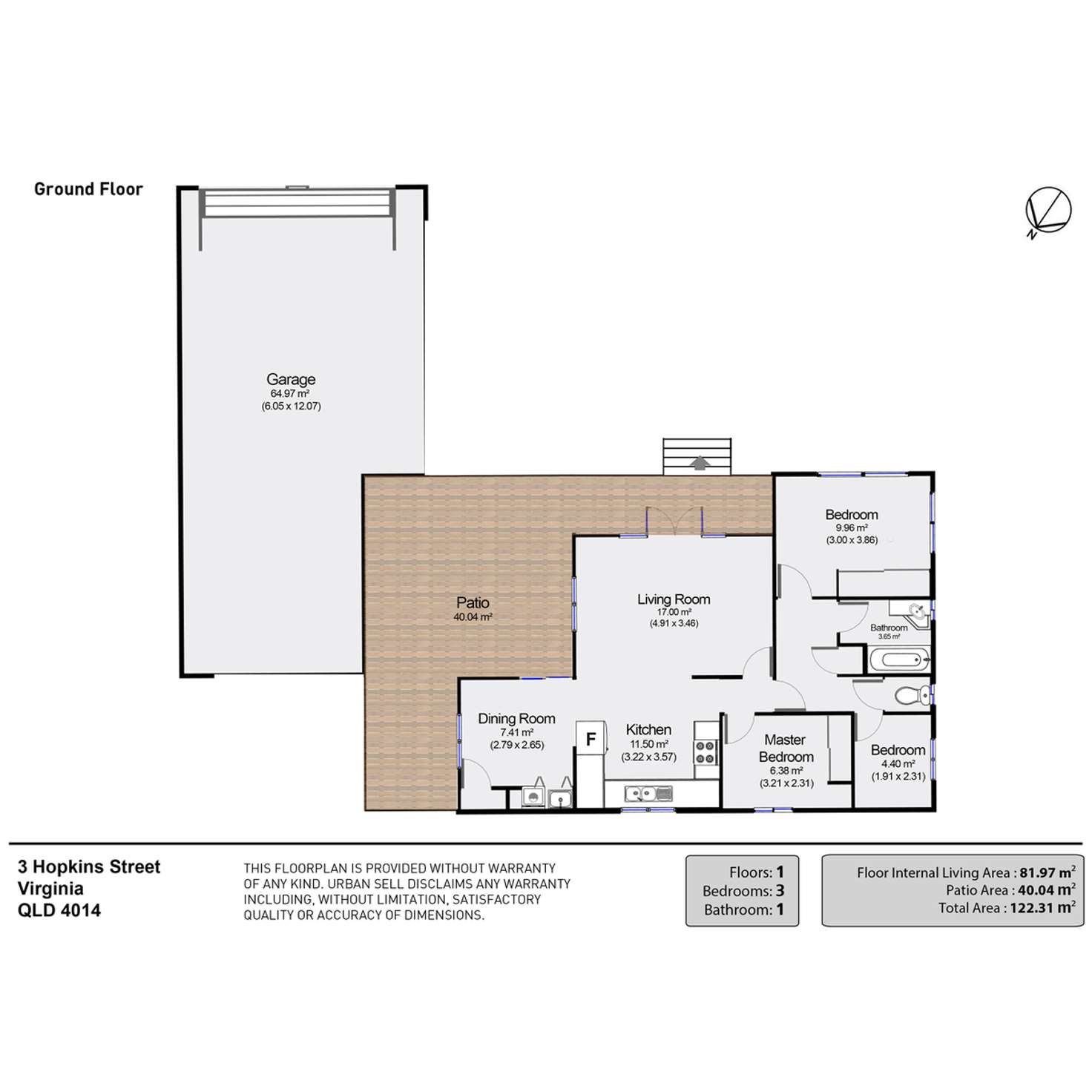 Floorplan of Homely house listing, 3 Hopkins Street, Virginia QLD 4014