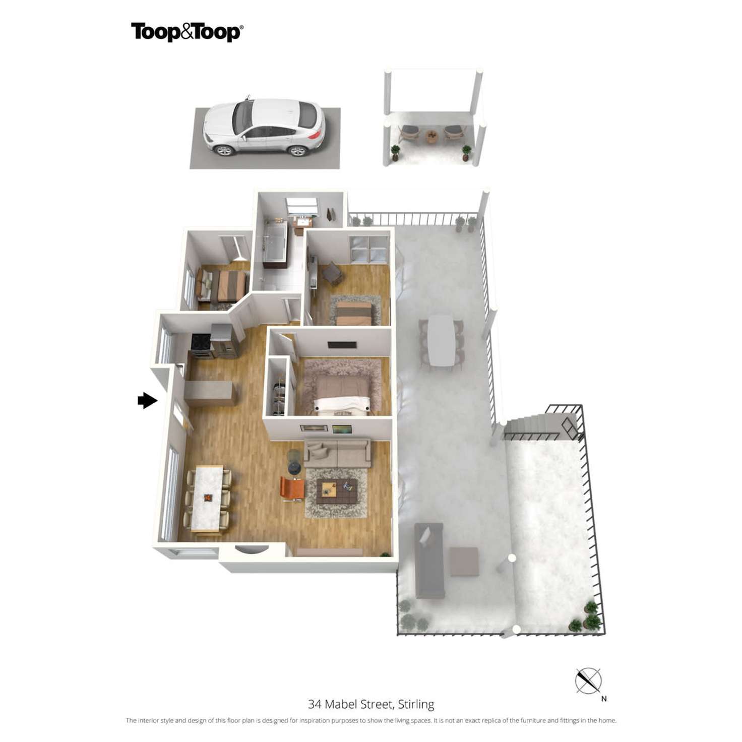 Floorplan of Homely house listing, 34 Mabel Street, Stirling SA 5152