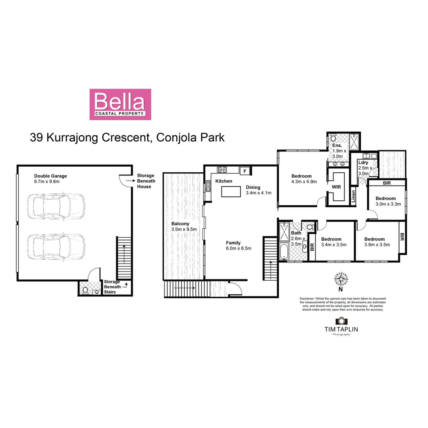 Floorplan of Homely house listing, 39 Kurrajong Crescent, Conjola Park NSW 2539