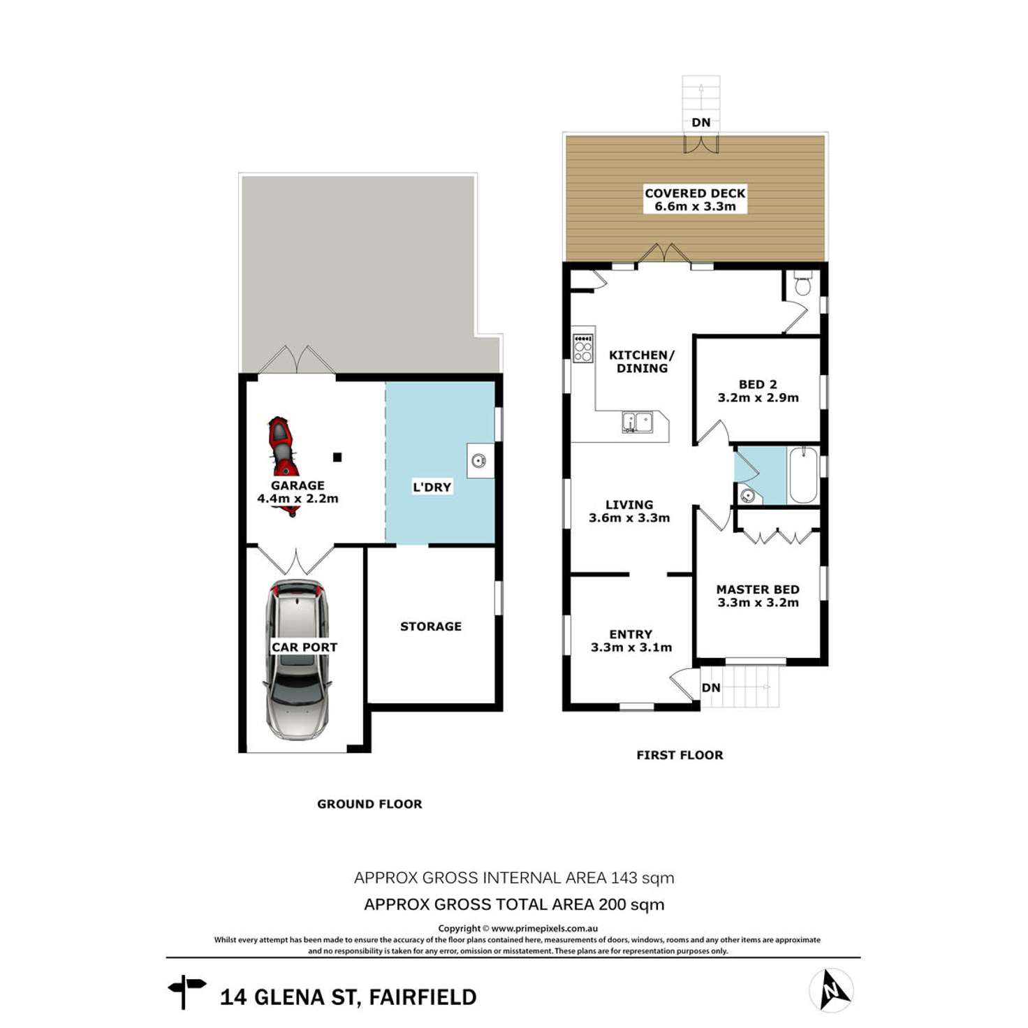 Floorplan of Homely house listing, 14 Glena Street, Fairfield QLD 4103