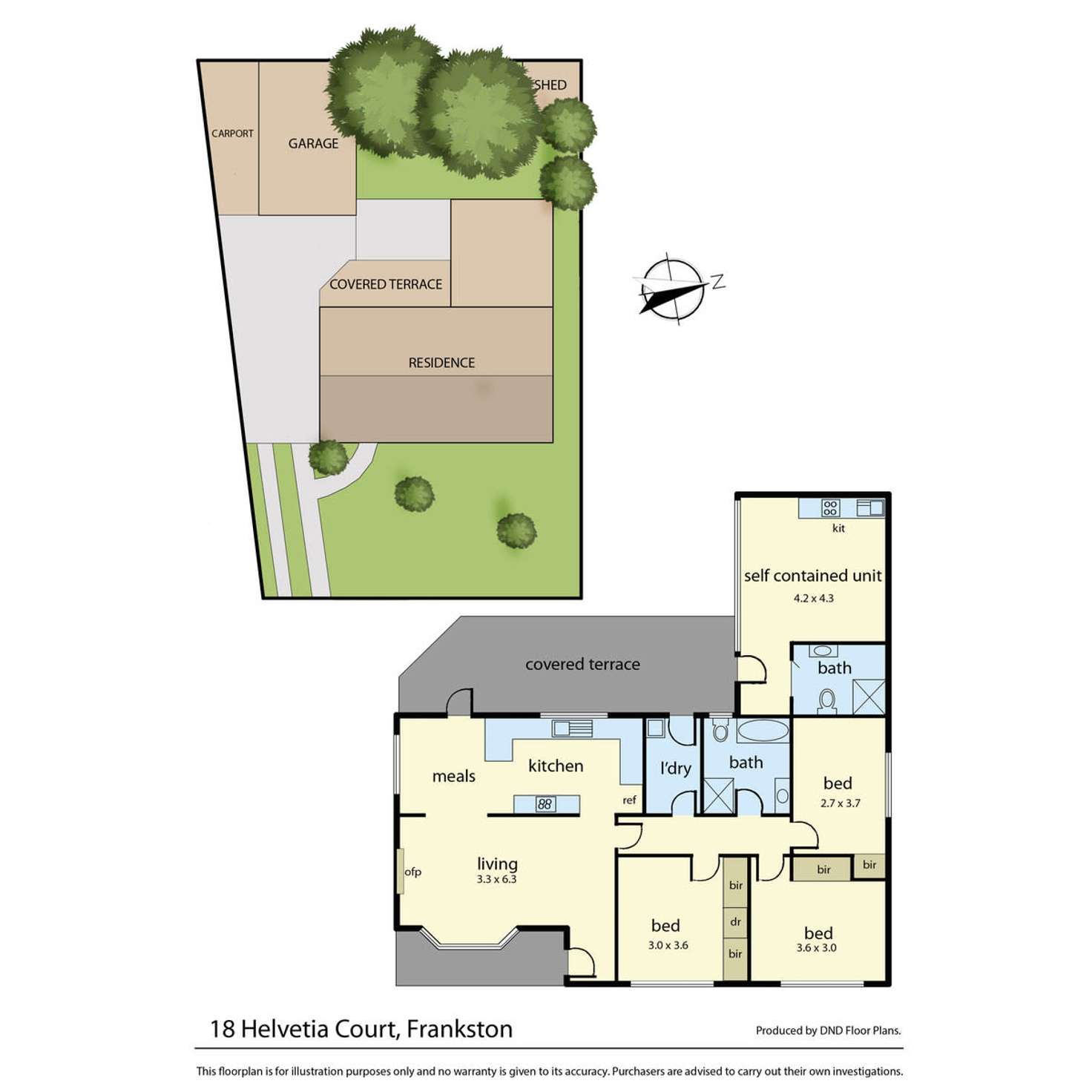 Floorplan of Homely house listing, 18 Helvetia Court, Frankston VIC 3199
