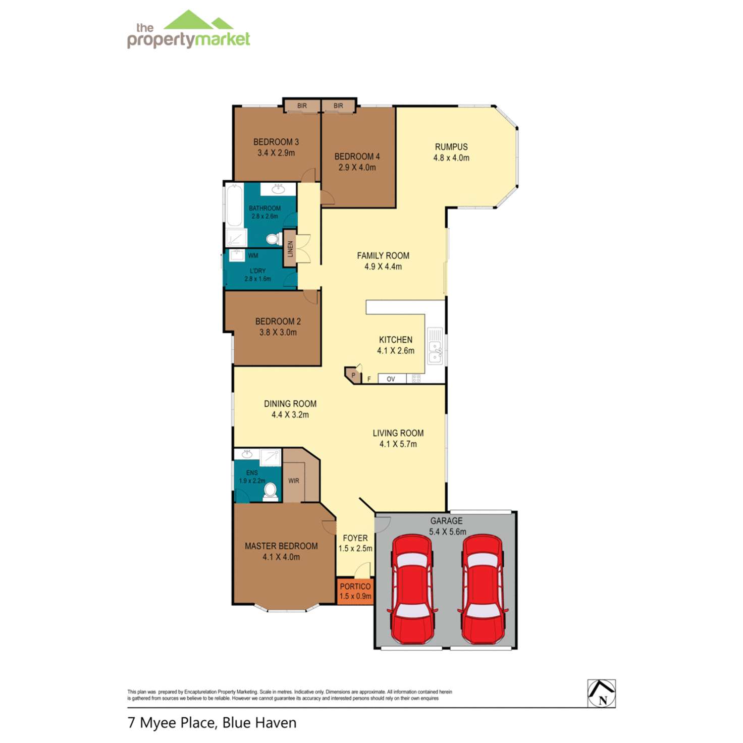 Floorplan of Homely house listing, 7 Myee Place, Blue Haven NSW 2262