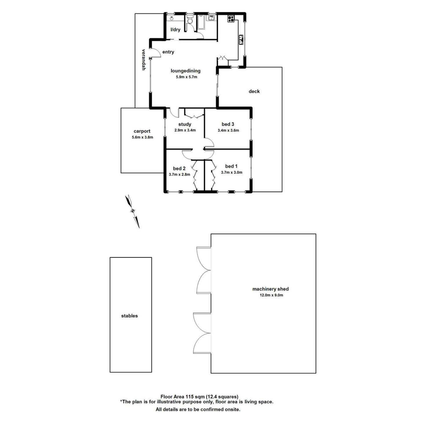 Floorplan of Homely house listing, 140 Harding Road, Macclesfield VIC 3782