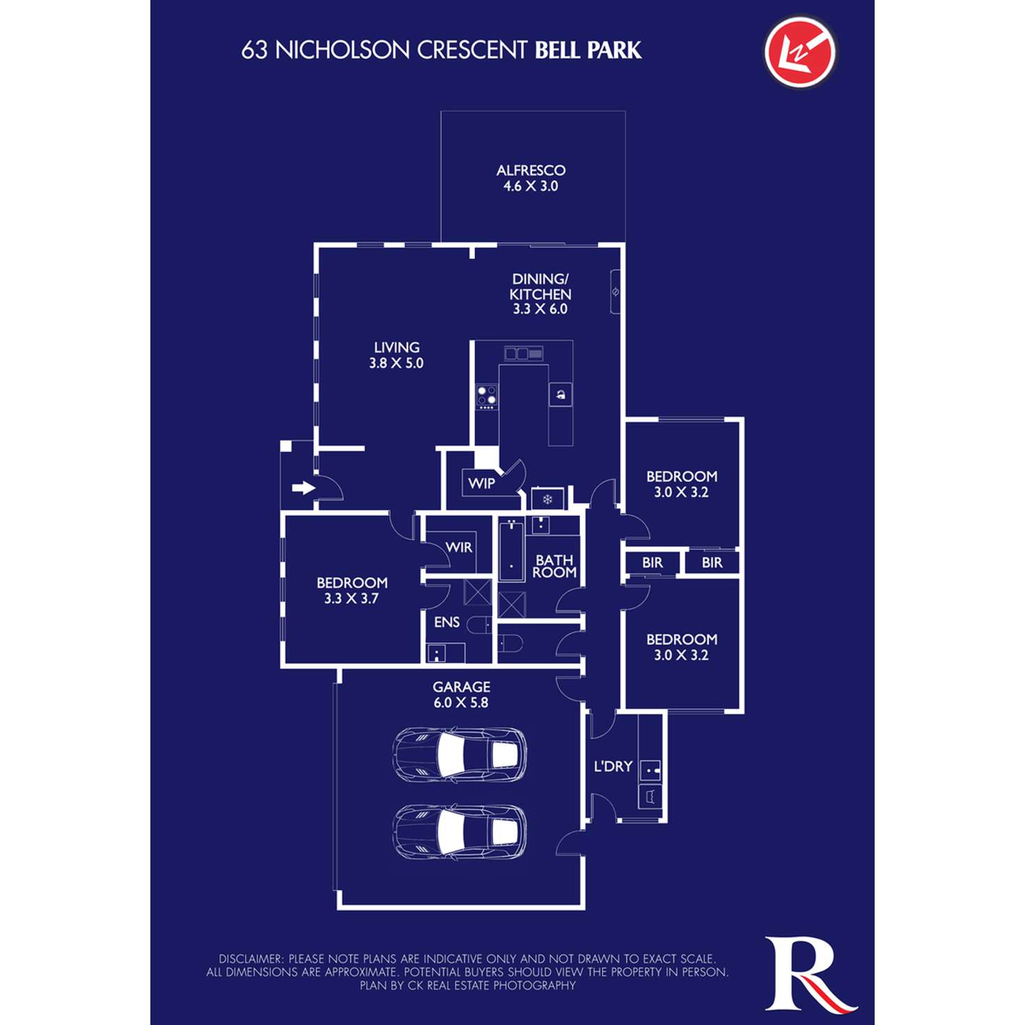 Floorplan of Homely house listing, 63 Nicholson Crescent, Bell Park VIC 3215