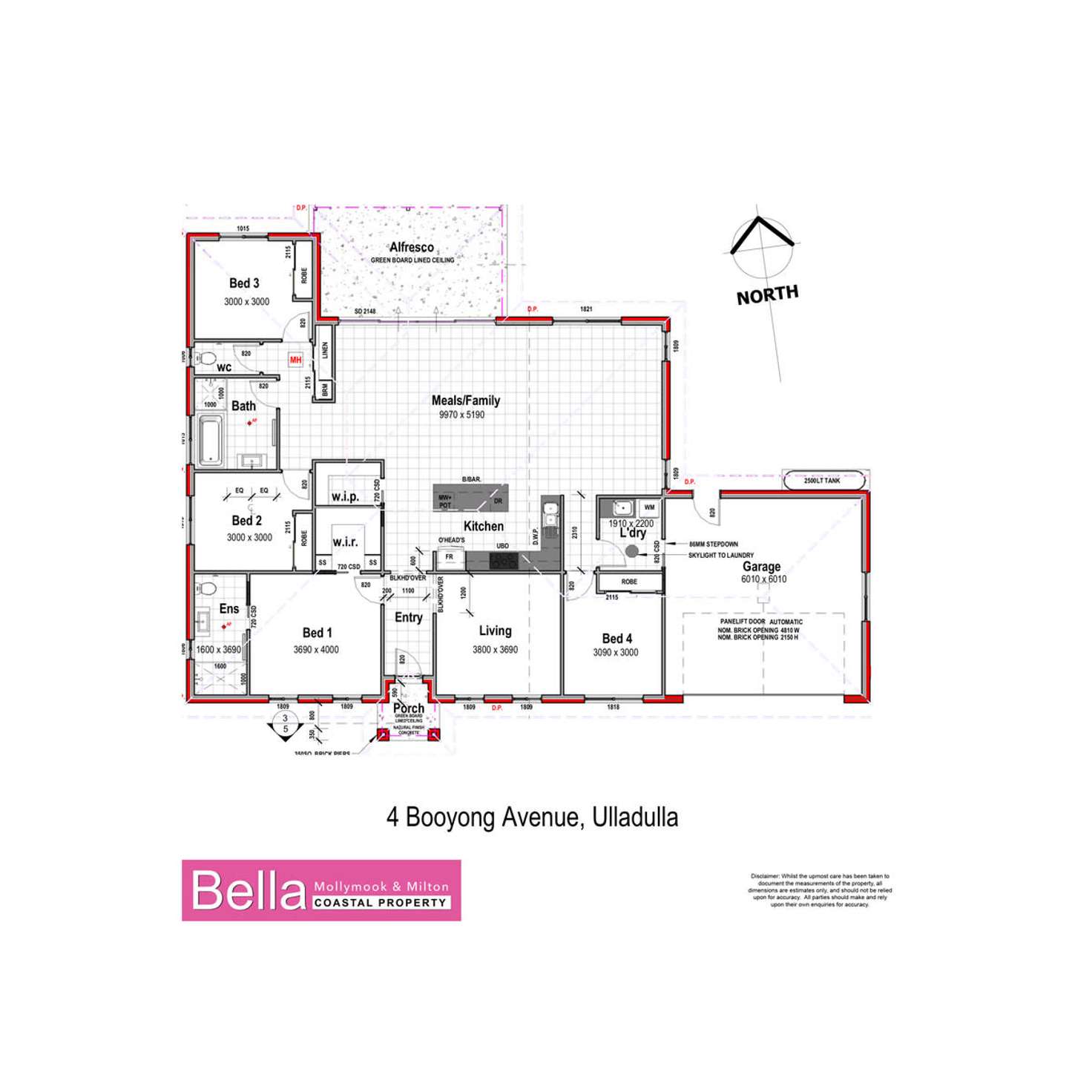 Floorplan of Homely house listing, 4 Booyong Avenue, Ulladulla NSW 2539