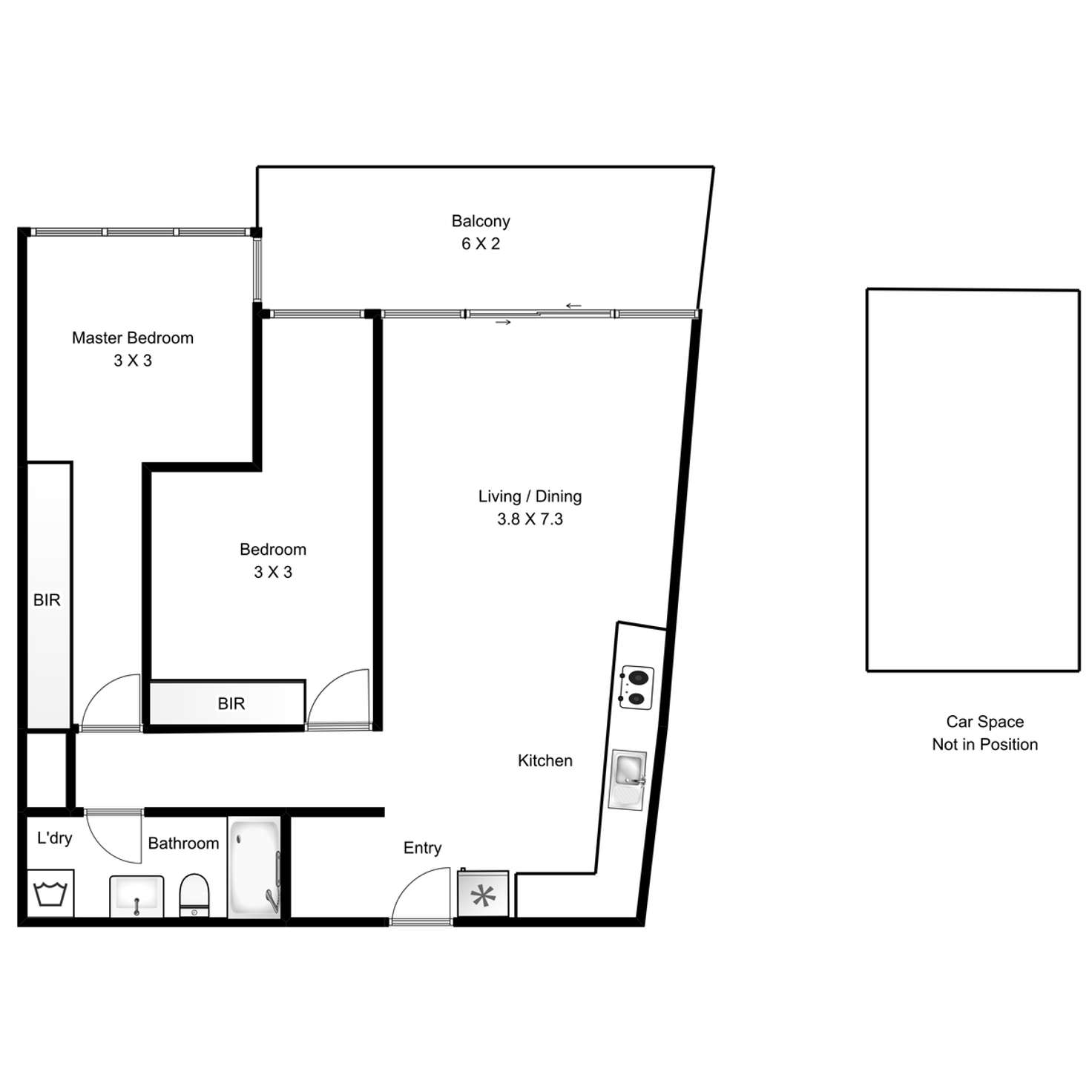 Floorplan of Homely apartment listing, 504/770C Toorak Road, Glen Iris VIC 3146