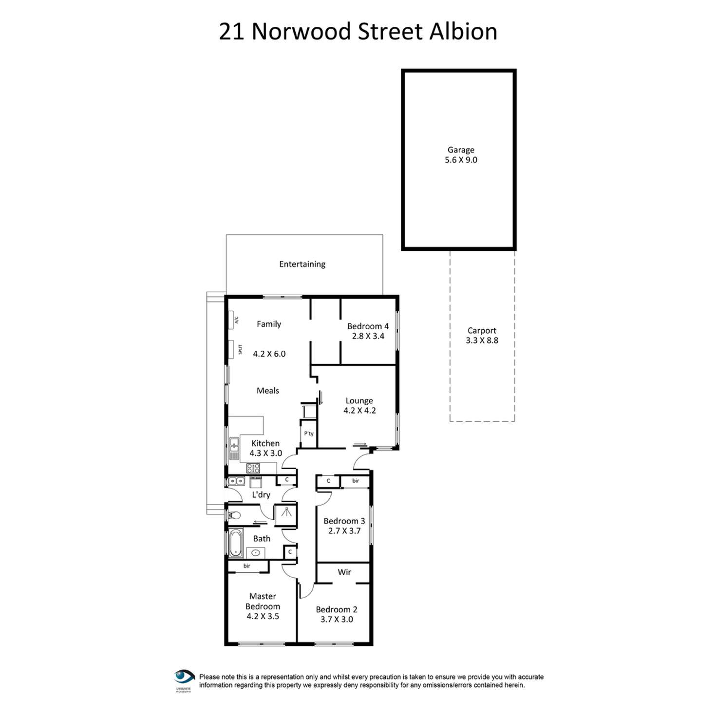 Floorplan of Homely house listing, 21 Norwood Street, Albion VIC 3020