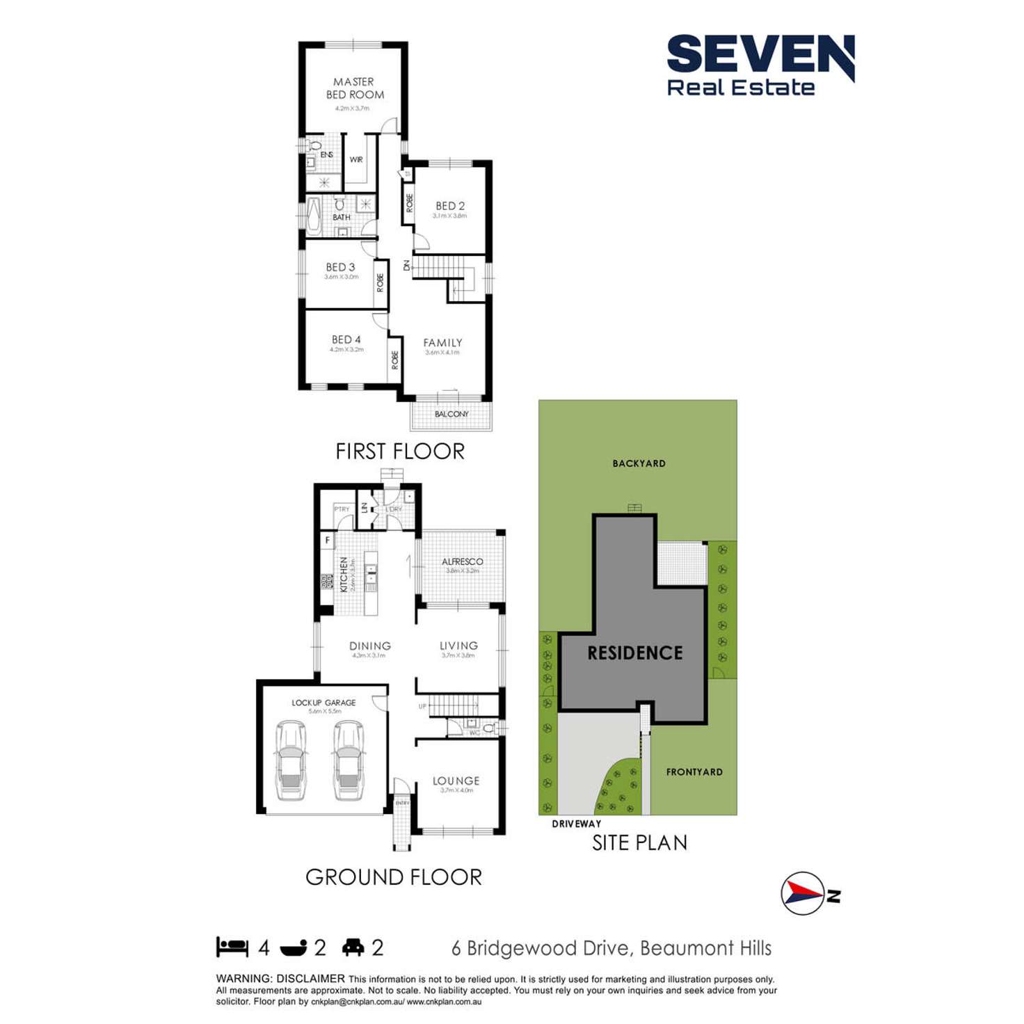 Floorplan of Homely house listing, 6 Bridgewood Drive, Beaumont Hills NSW 2155