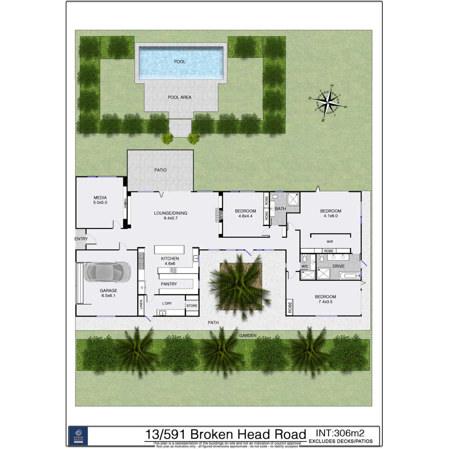 Floorplan of Homely house listing, 13/591 Broken Head Road, Byron Bay NSW 2481