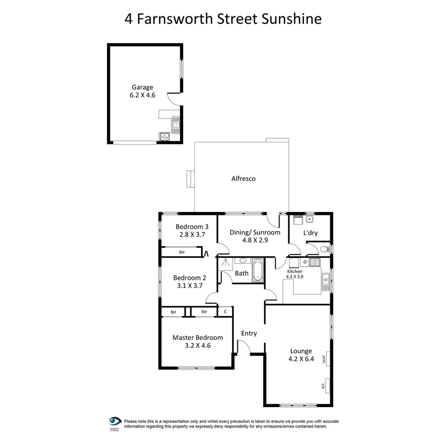 Floorplan of Homely house listing, 4 Farnsworth Street, Sunshine VIC 3020