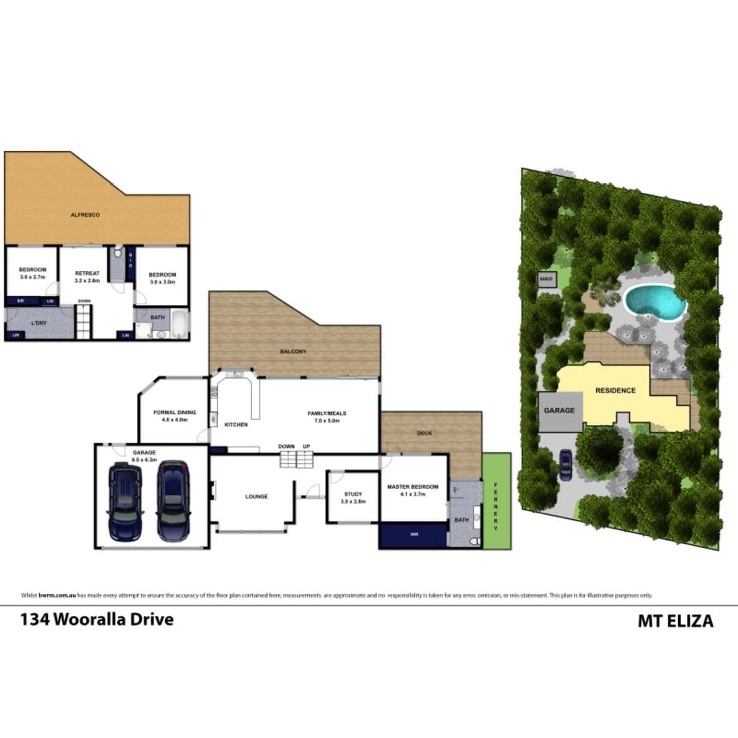 Floorplan of Homely house listing, 134 Wooralla Drive, Mount Eliza VIC 3930