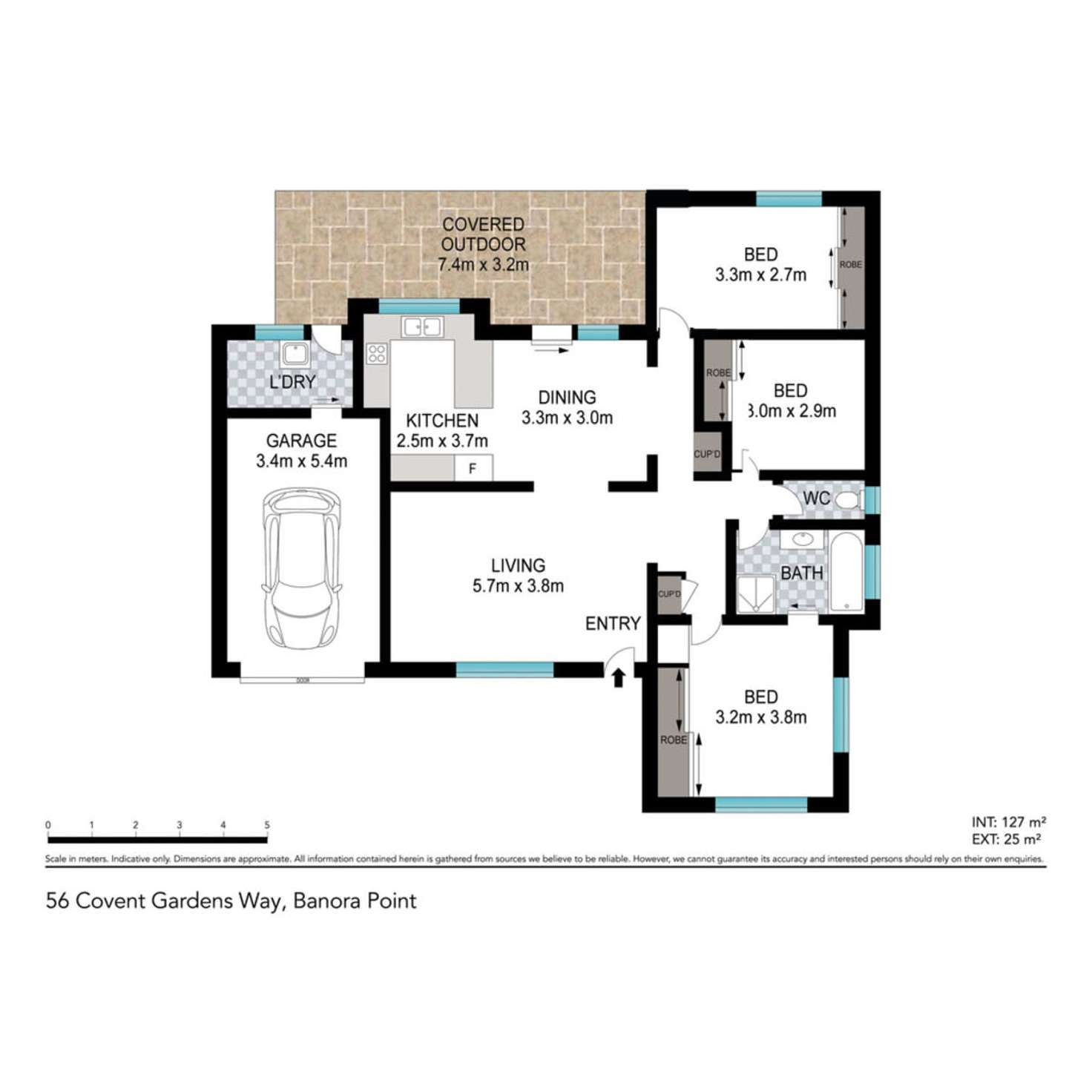 Floorplan of Homely house listing, 56 Covent Gardens Way, Banora Point NSW 2486