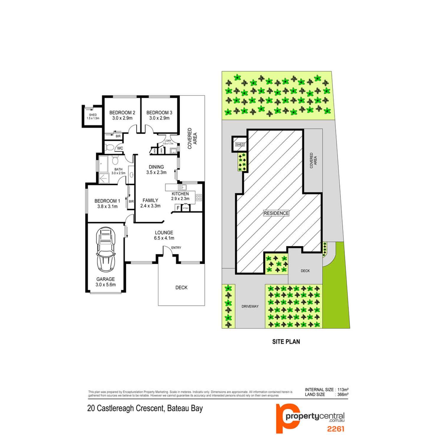 Floorplan of Homely house listing, 20 Castlereagh Crescent, Bateau Bay NSW 2261