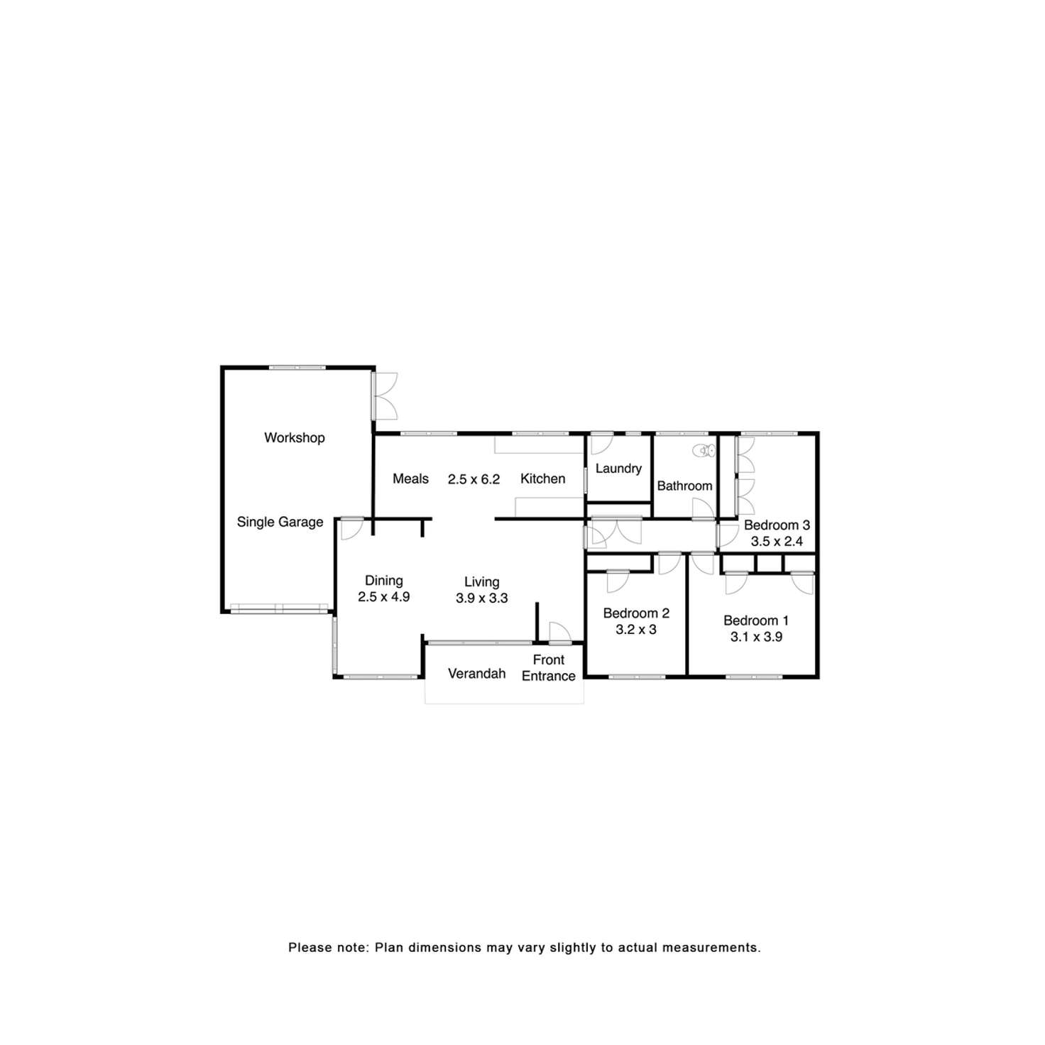 Floorplan of Homely house listing, 130 Moola Street, Ballarat North VIC 3350