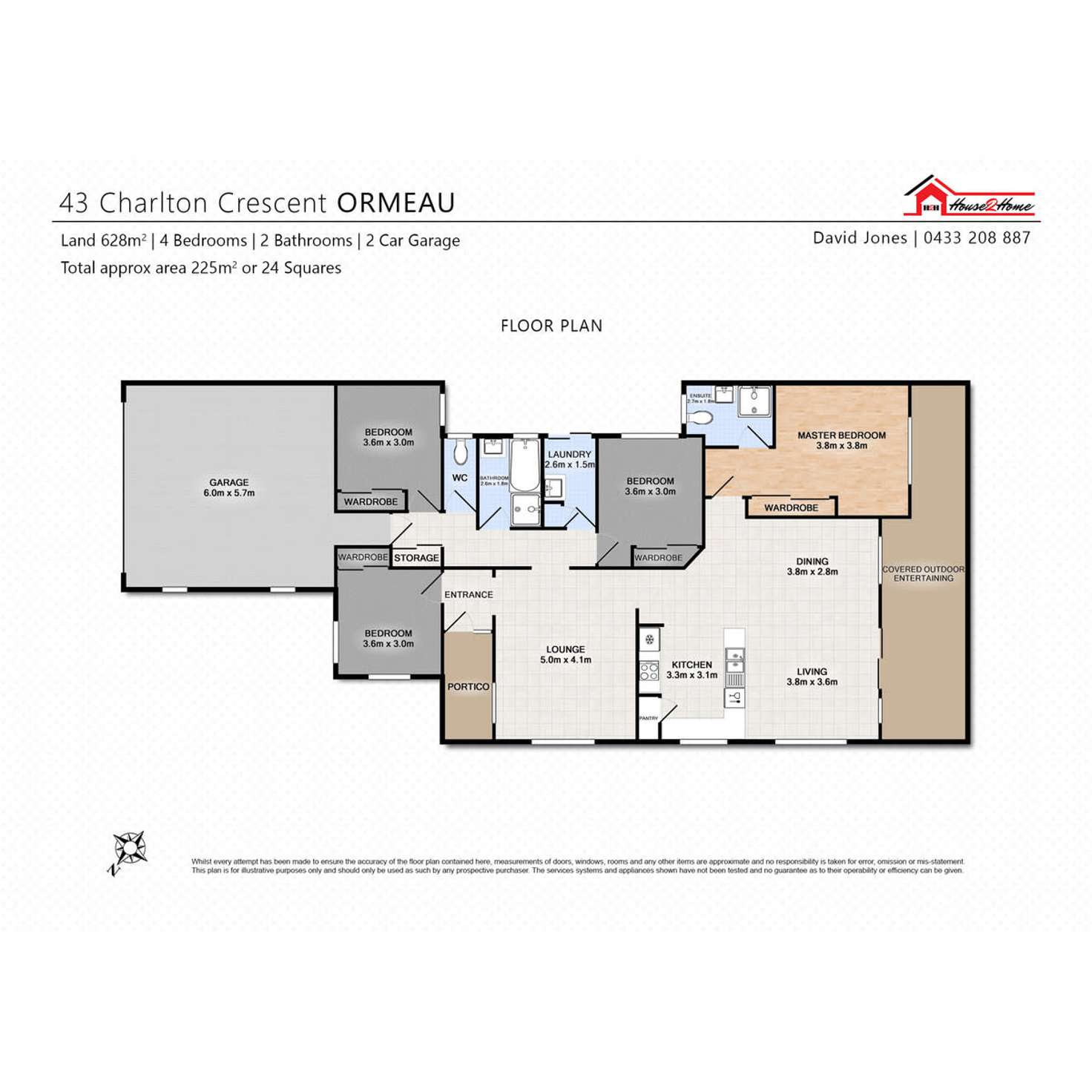 Floorplan of Homely house listing, 43 Charlton Crescent, Ormeau QLD 4208