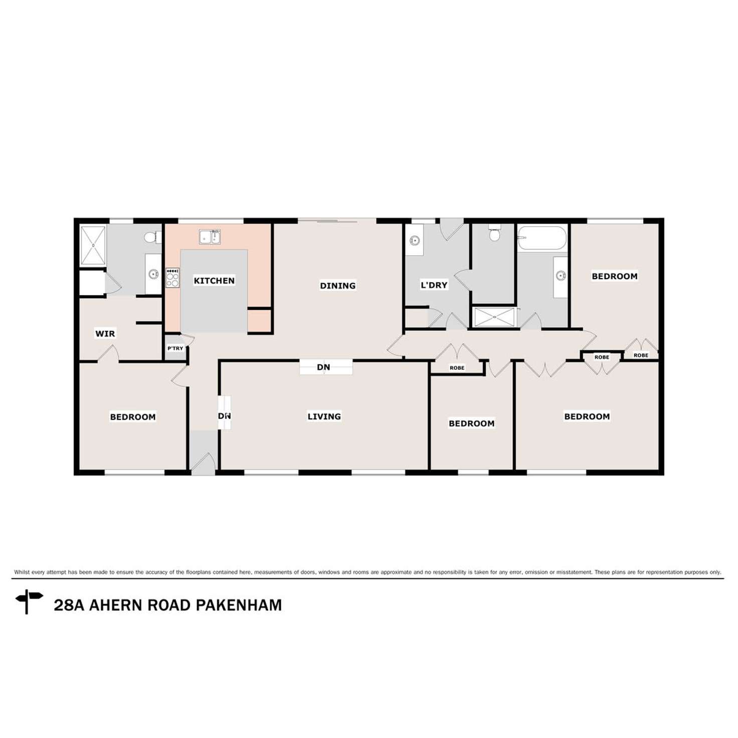 Floorplan of Homely house listing, 28A Ahern Road, Pakenham VIC 3810
