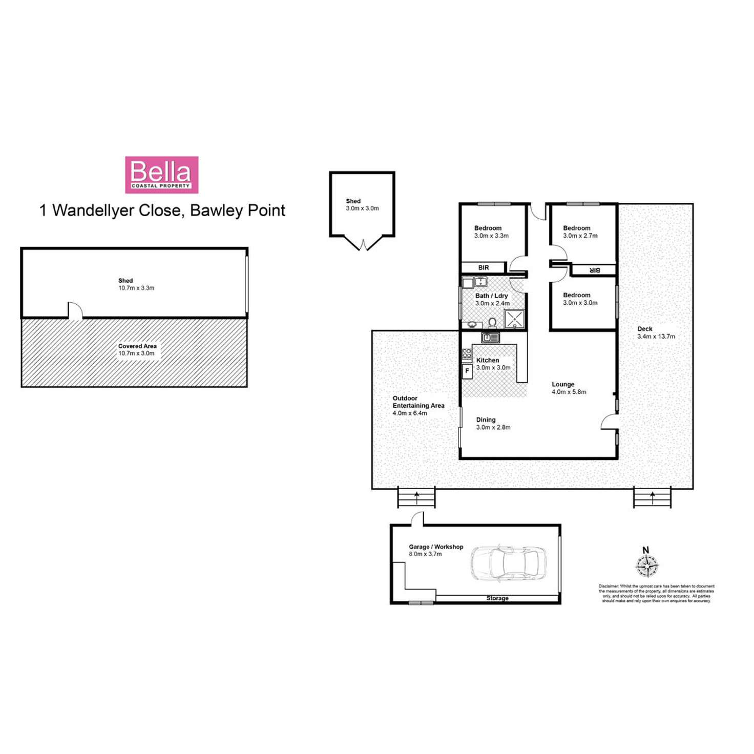 Floorplan of Homely house listing, 1 Wandellyer Close, Bawley Point NSW 2539