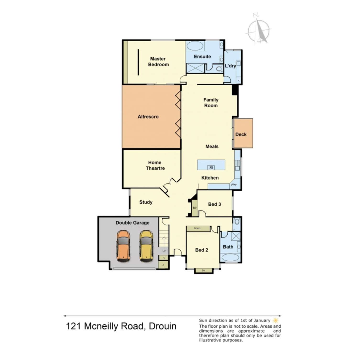 Floorplan of Homely house listing, 121 Mcneilly Road, Drouin VIC 3818