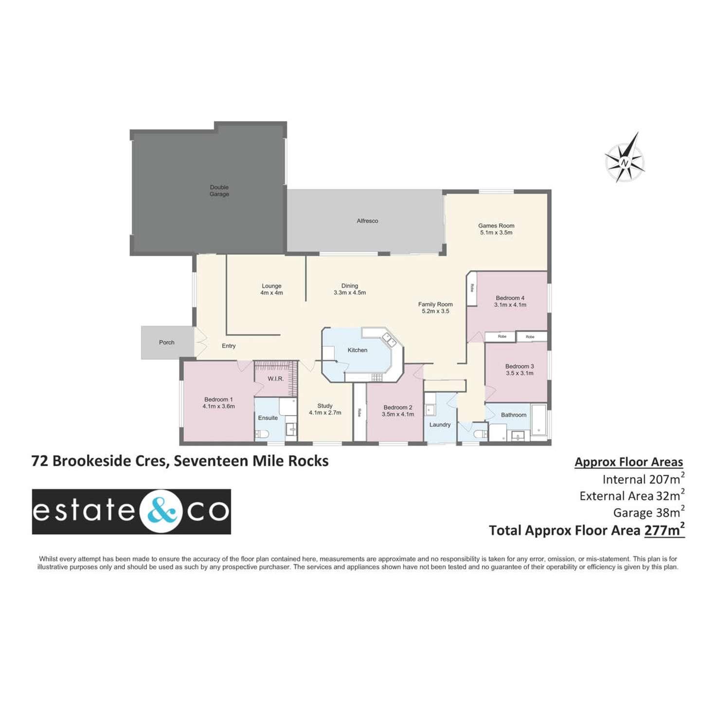 Floorplan of Homely house listing, 72 Brookeside Crescent, Seventeen Mile Rocks QLD 4073