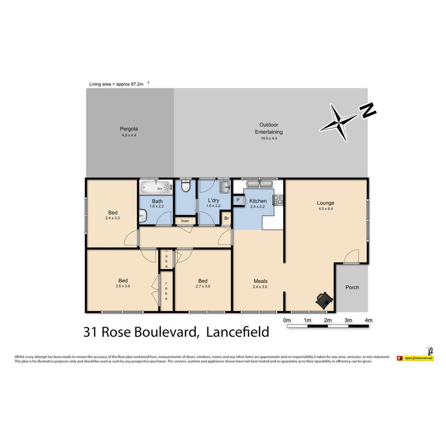 Floorplan of Homely house listing, 31 Rose Boulevard, Lancefield VIC 3435