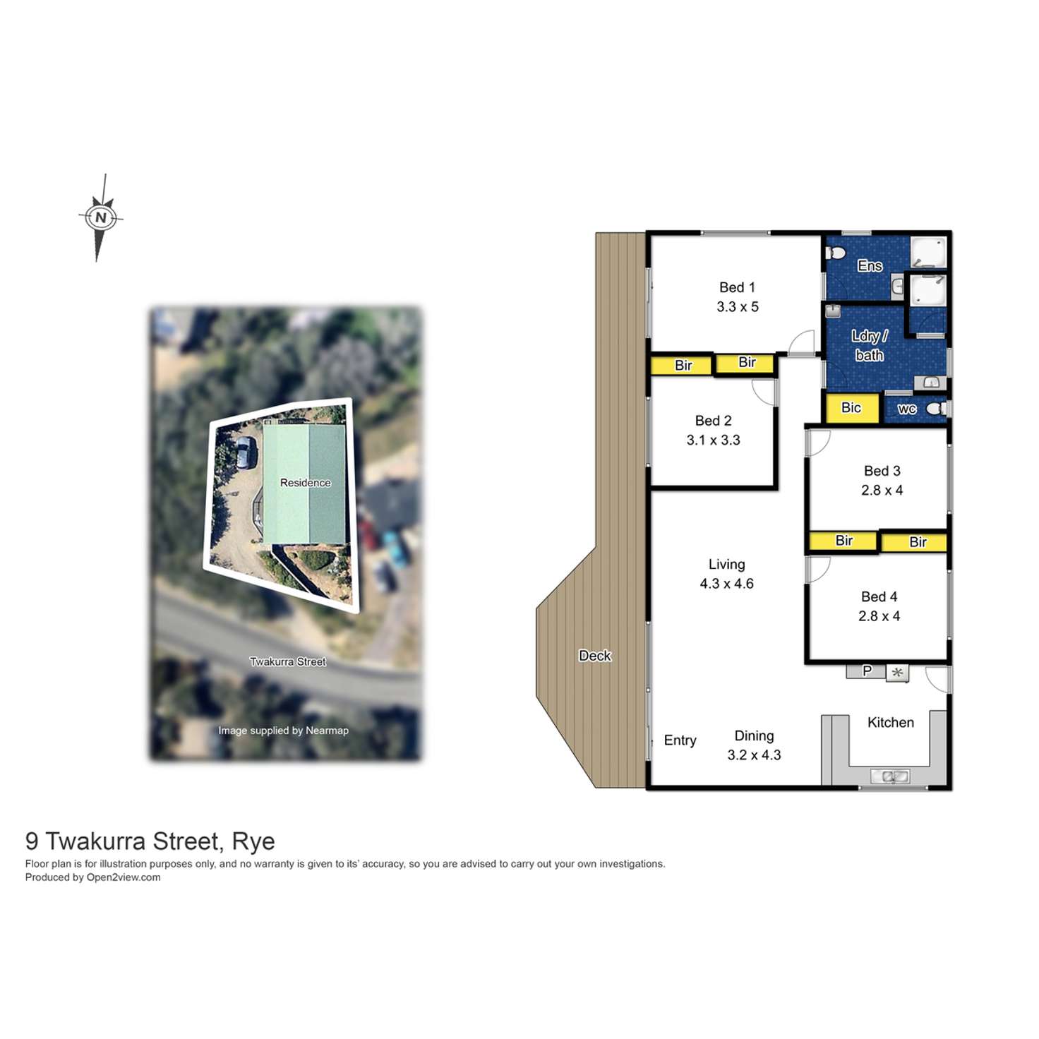 Floorplan of Homely house listing, 9 Twakurra Street, Rye VIC 3941