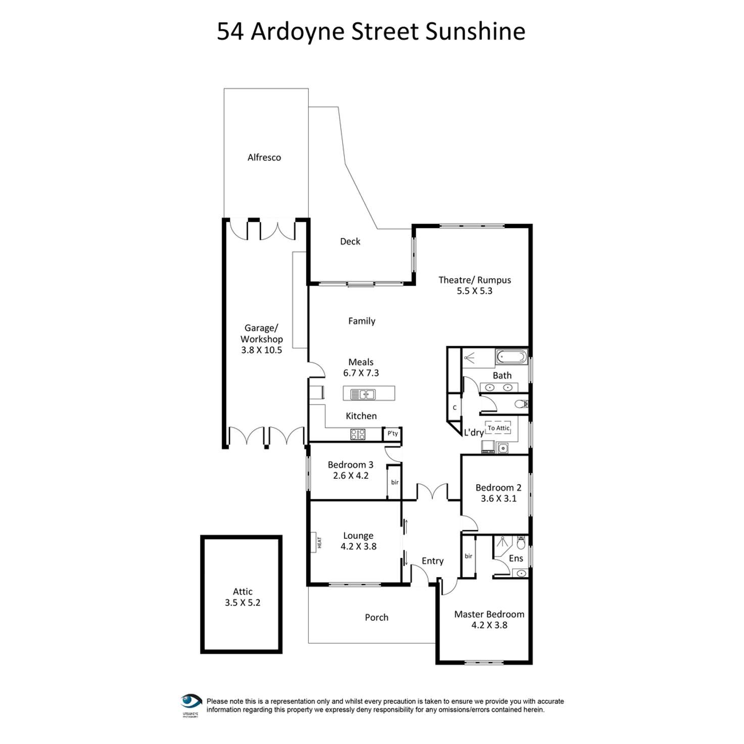 Floorplan of Homely house listing, 54 Ardoyne Street, Sunshine VIC 3020