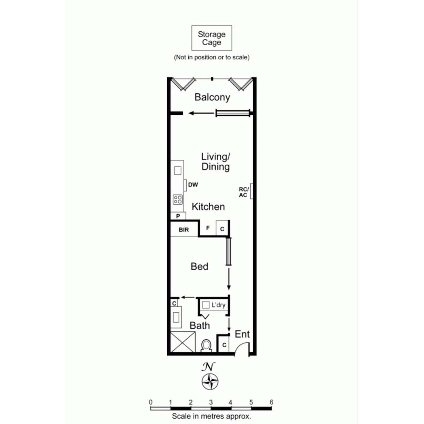 Floorplan of Homely apartment listing, 205/13-15 Grattan Street, Prahran VIC 3181