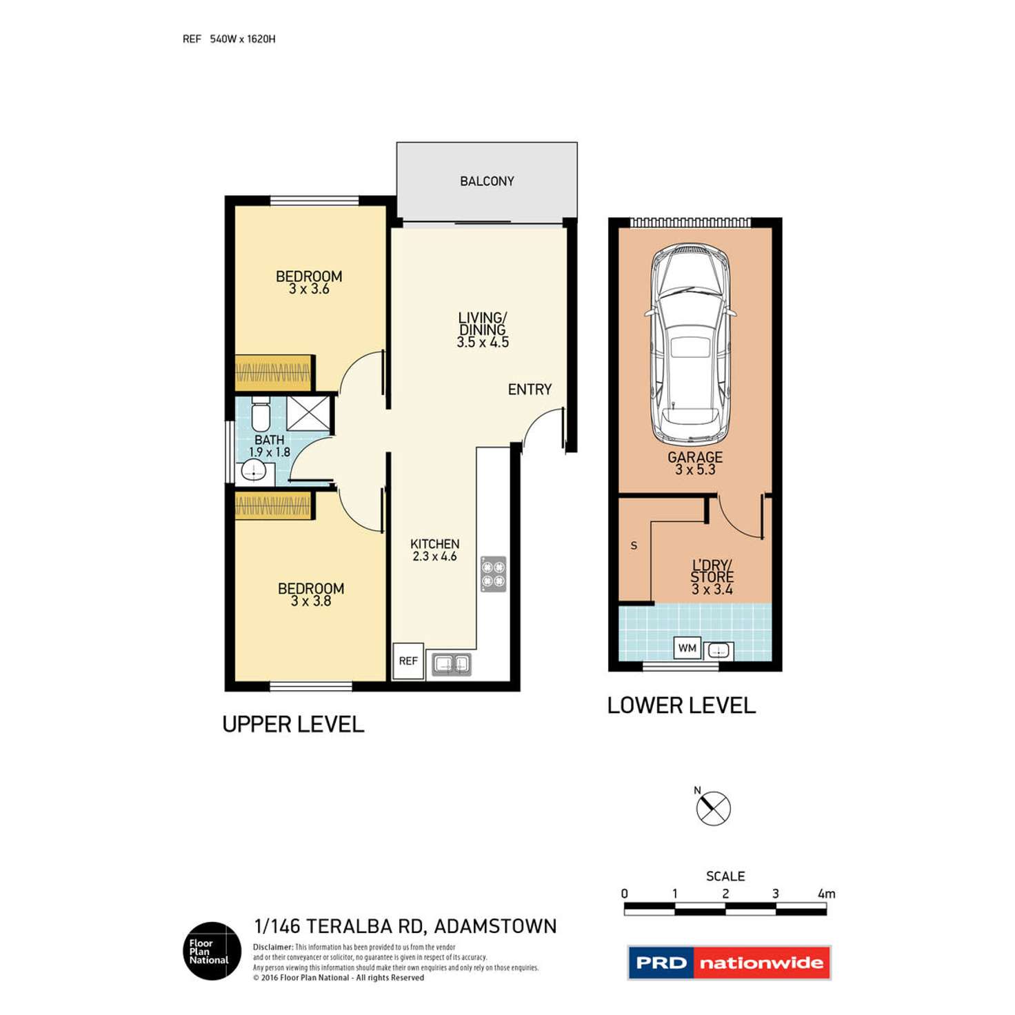 Floorplan of Homely unit listing, 1/146 Teralba Road, Adamstown NSW 2289