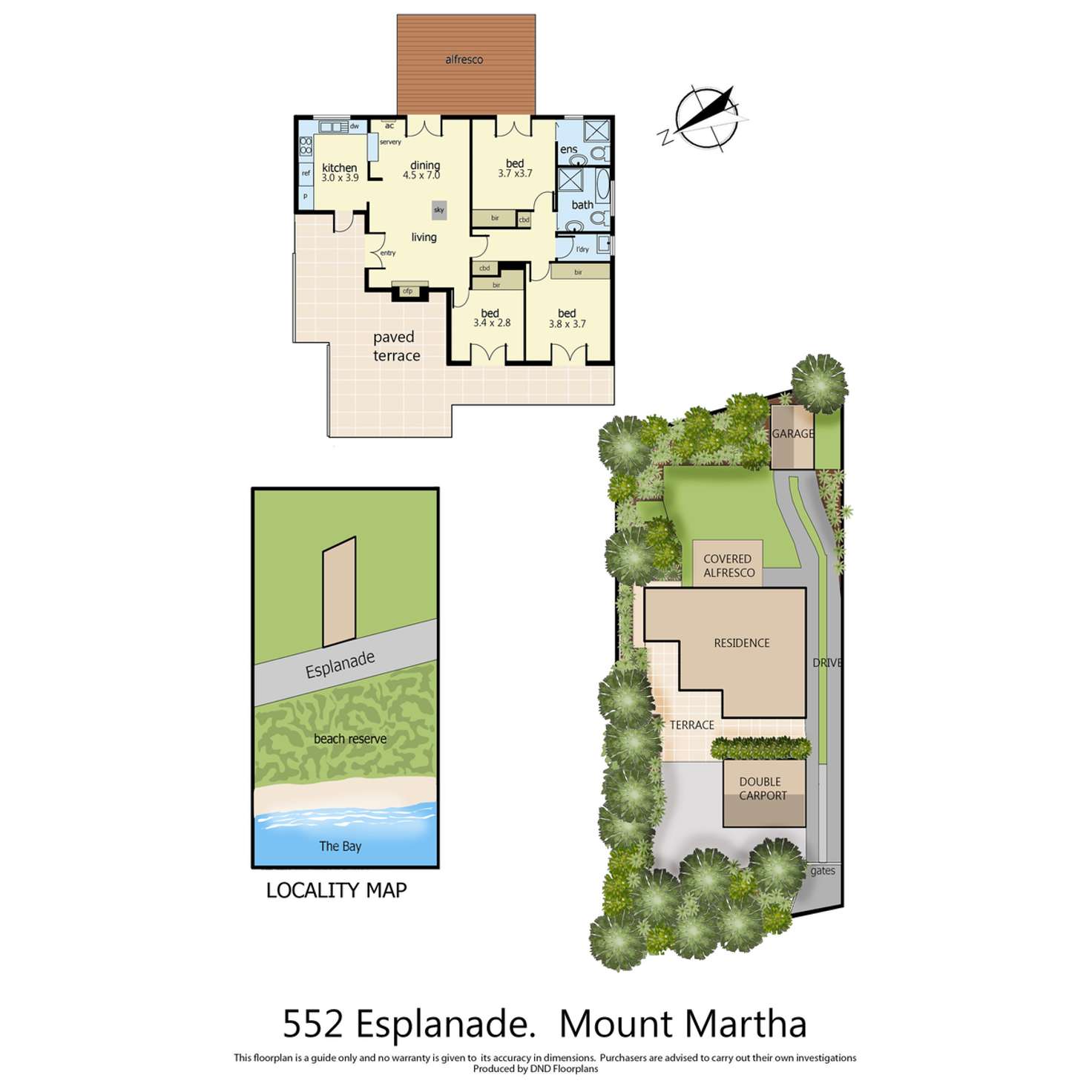 Floorplan of Homely house listing, 552 Esplanade, Mount Martha VIC 3934