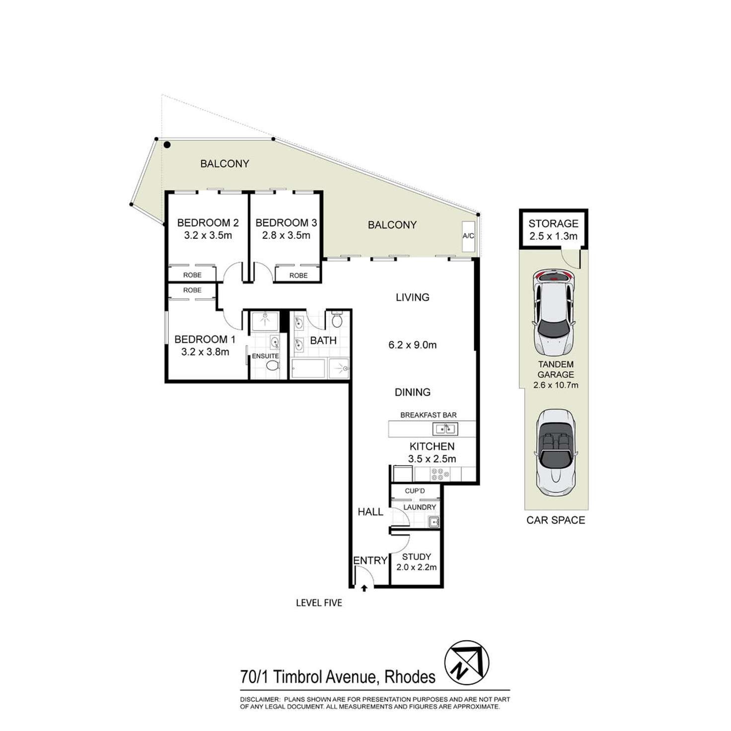 Floorplan of Homely apartment listing, 70/1 Timbrol Avenue, Rhodes NSW 2138