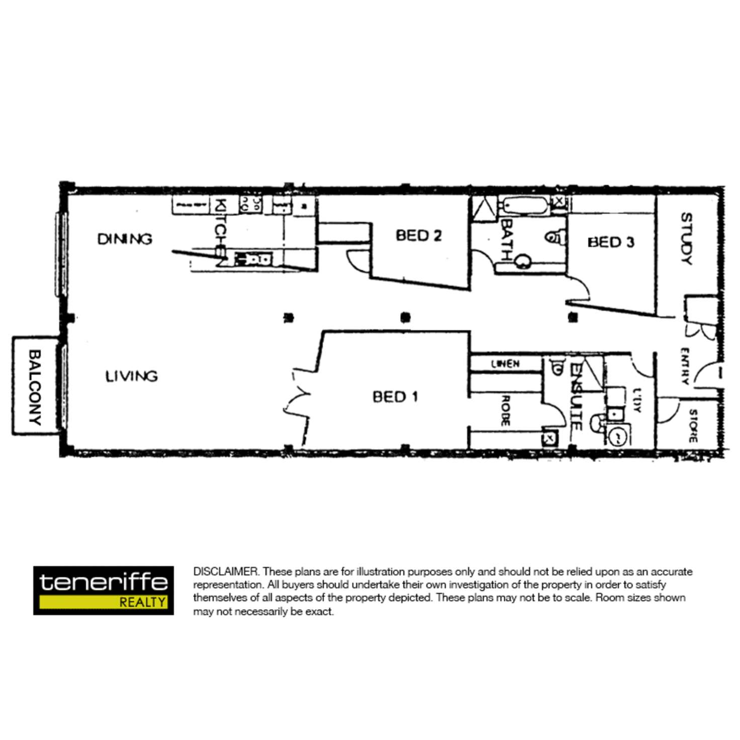 Floorplan of Homely apartment listing, 110 Macquarie Street, Teneriffe QLD 4005