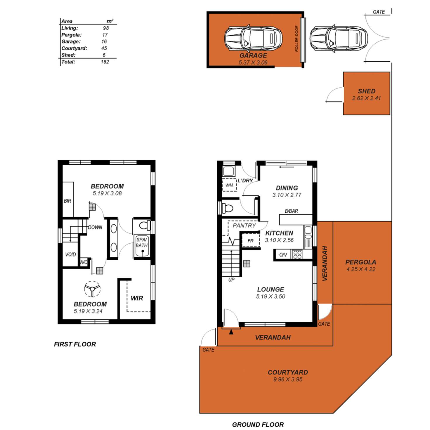Floorplan of Homely townhouse listing, 1 Blight Street, Ridleyton SA 5008
